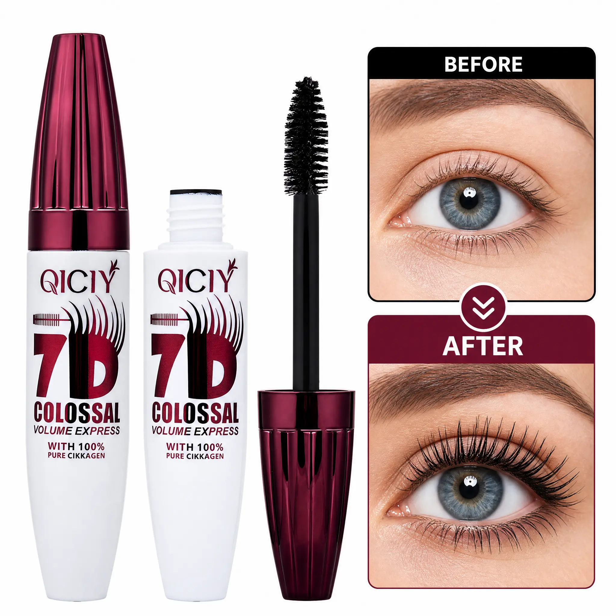 Waterproof Mascara Long Lasting Natural Lash Extension Volumizing Eye Makeup For Daily Use