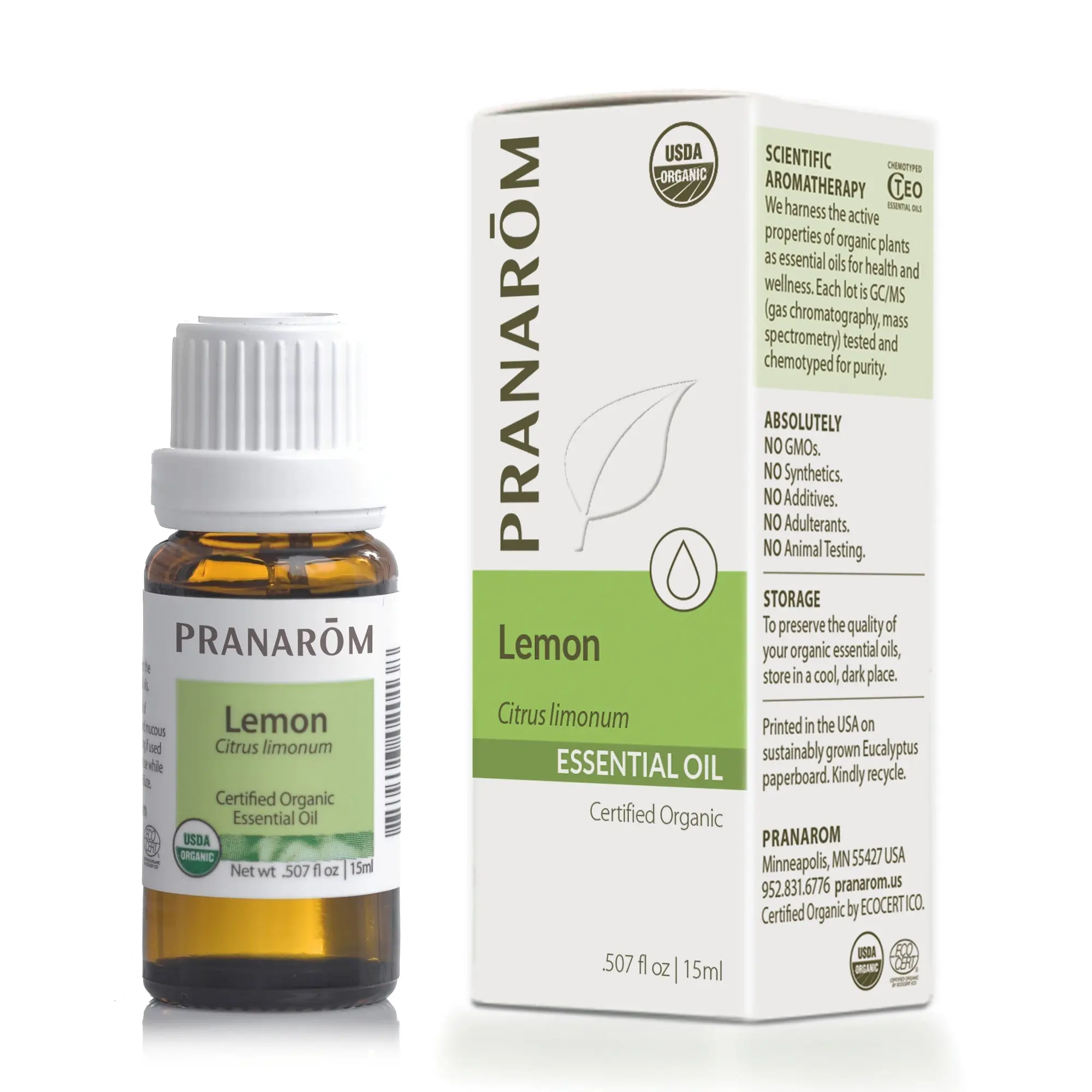 Pranarom Lemon Essential Oil – Bio | Certified Organic Uplifting & Purifying Citrus Oil