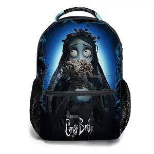 Corpse-Bride-Backpacks for Girls, Cute School Backpack for Girls Boys, Aesthetic Bookbag for Teens, Lightweight Classic Backpack for Travel, Work, Picnic A-35