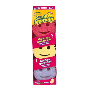 Scrub Daddy Scrub Mommy Non-Scratch Cleaning Sponges, 3 Count
