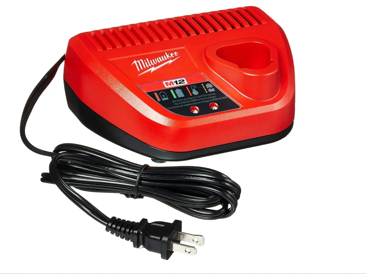 Milwaukee Basic Lithium-Ion 12V Battery Charger with Charge Management, Model 48-59-2401