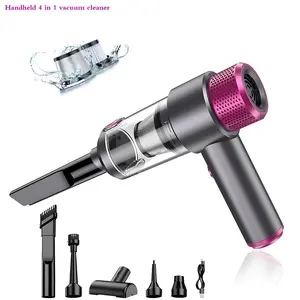 Handheld 50w 4-In-1 Multi-Functional Vacuum Cleaner, 6500pa Suction, Hepa & Stainless Steel Filters, 4000mah Lithium-Ion Battery