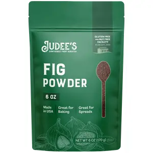 Judee's Gluten-Free Fig Powder for Spreads, Dips, and Pastes - 2.0% Calcium Steerate - Sweet, Flavor