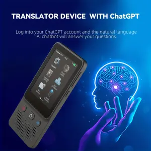 Language Translation Device, Two-way Real-time Voice Translation, Supports 138 Languages, Chatgpt AI Voice Translator, With 3-inch High-definition Touch Screen, Suitable For Travel, Business Learning Translation