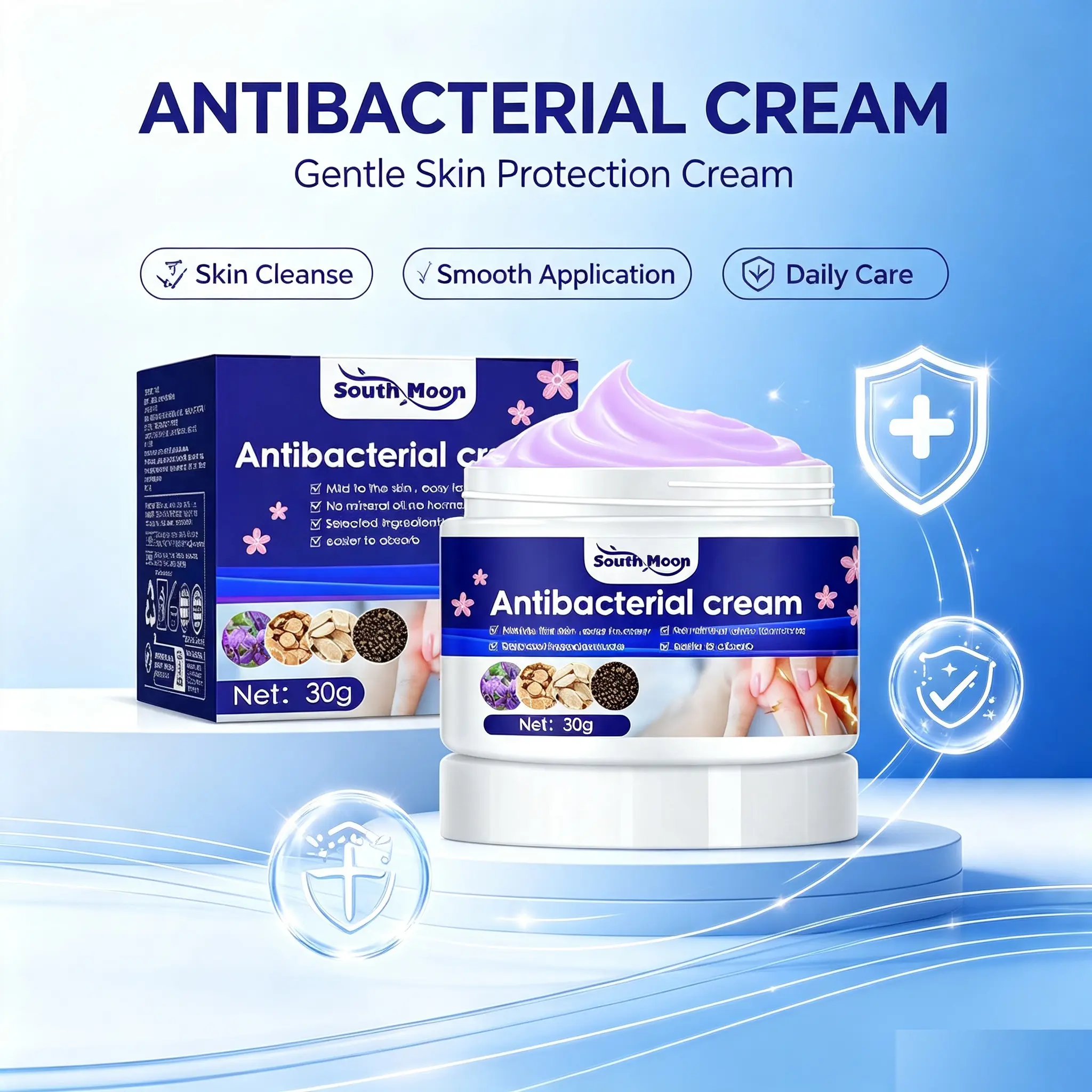 Plant-Infused Skin Calming Moisturizing Cream, Gentle Daily Care for Sensitive-Feeling Skin