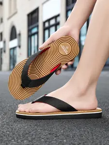 New Summer Beach Sandals Fashion Men's Casual Breathable Slippers, Eva Material, Plain Pattern, All Seasons, Less Than Ankle Height