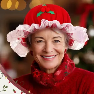 Grandma Christmas Hat, Cute Festival Party Hat, Fun Holiday Costume Accessory, Perfect for Festive Celebrations, Trendy Headwear