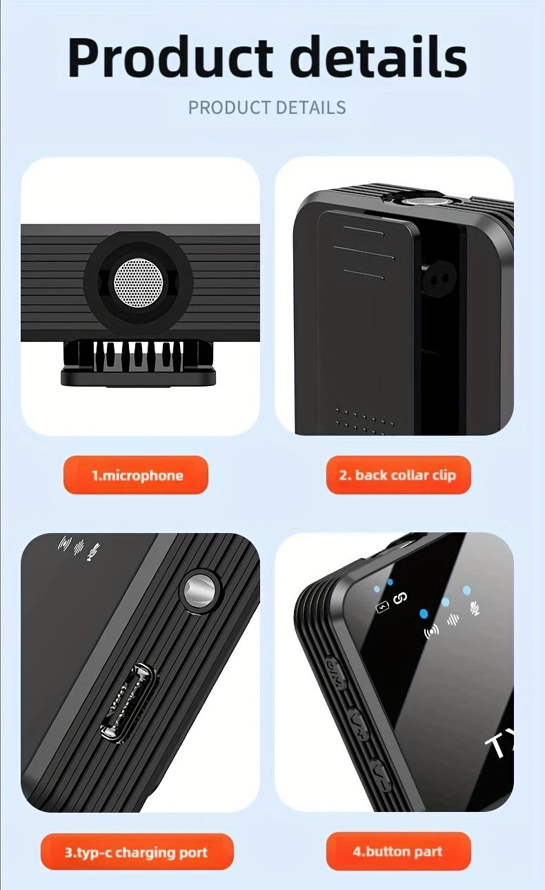 Wireless lavalier microphone high-end square, stereosound, intelligent noise reduction, suitable forsmartphone live broadcast or outdoor Vlog Wireless lavalier microphone high-end square, stereosound, intelligent noise reduction, suitable forsmartphone live broadcast or outdoor Vlog