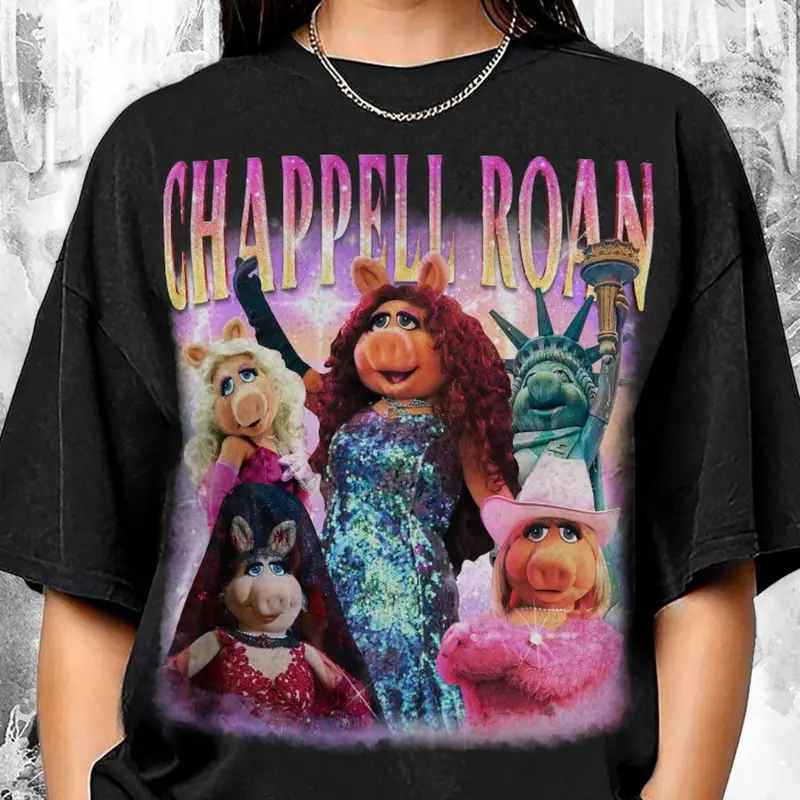 Miss Piggy Chappell Roan Bootleg Music Retro Shirt, Gift For Fan Top Womenswear Underwear Streetwear