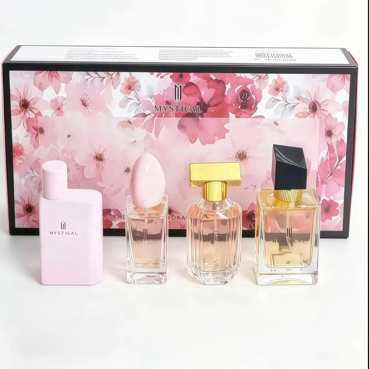 MYSTICAL Women's Perfume Set - 30ml*4 - A flowery scent with hints of citrus, strawberry, pear, vanilla, cedar, and patchouli-perfume for women-long lasting perfumes-portable travel size-great holiday gift-perfume gift bundle luxury-mystical woman unique
