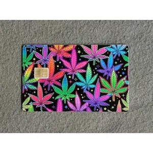 Colorful 420 Credit/Debit Card Sticker, Skin, Cover waterproof durable vinyl