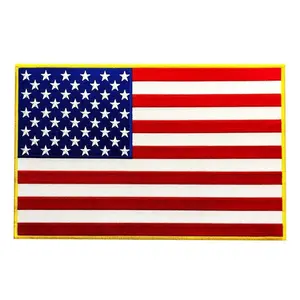 Large USA American Flag Embroidered Patch [11.0 X 7.0 inch Iron on Sew on]