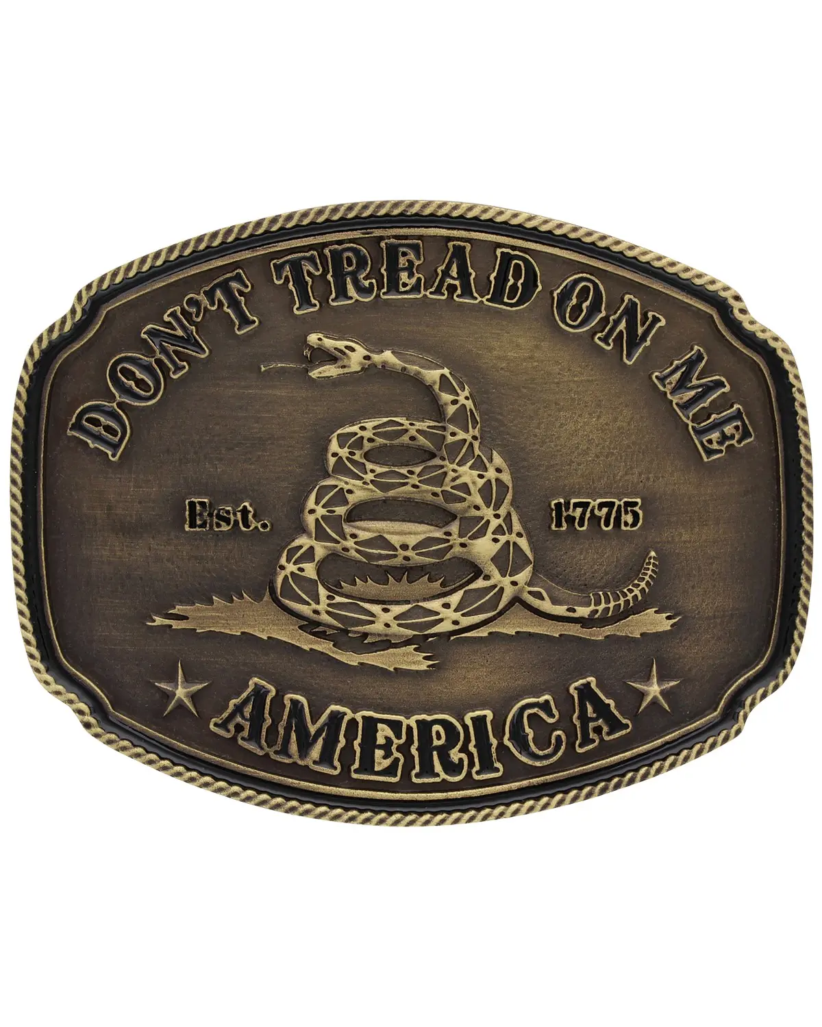 Montana Silversmiths Men's Men'S American Gadsden Don'T Tread On Me - A515c