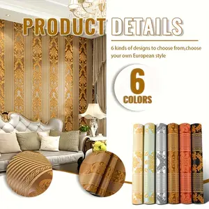 1 Roll Modern 3D Minimalist Vertical Stripe Non-woven Wallpaper, Non-self-adhesive Need Glue, 374.02" Length, White for Bedroom Living Room TV Background Home Decor