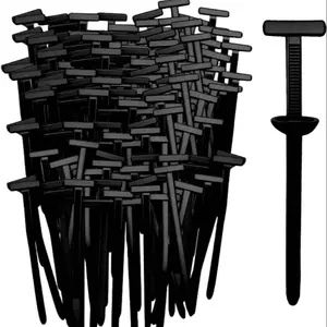 Nylon Cable Tie Clips, Universal Nylon Zip Tie Holders for Automotive Use, Multi-Functional Durable Fasteners for Home and Office