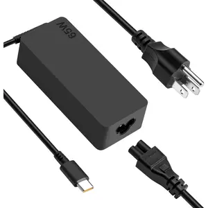 Universal 65W 45W USB C Laptop Power Adapter Charger for Lenovo Thinkpad Yoga, HP, Dell, Chromebook