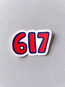 Boston 617 Sticker