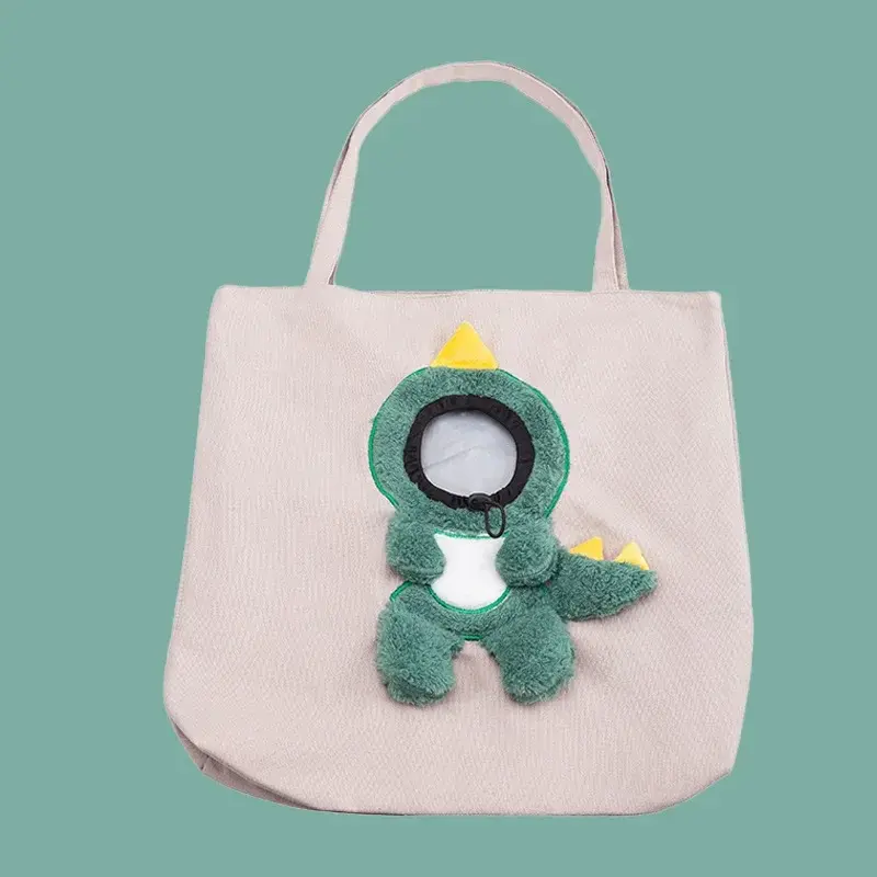Pet Canvas Travel Bag Shoulder Outdoor Carrier Bag Cats and Dogs Tote Bag Small Pet Carrier Bag Fashionable Breathable Does not apply