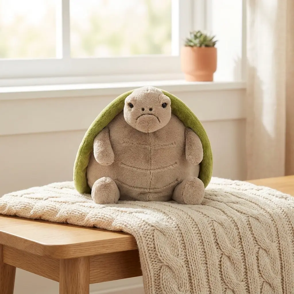 Jellycat Timmy Turtle Plush Soft Turtle Stuffed Toy Kawaii Plush Gift Cute Room Decor Collectible