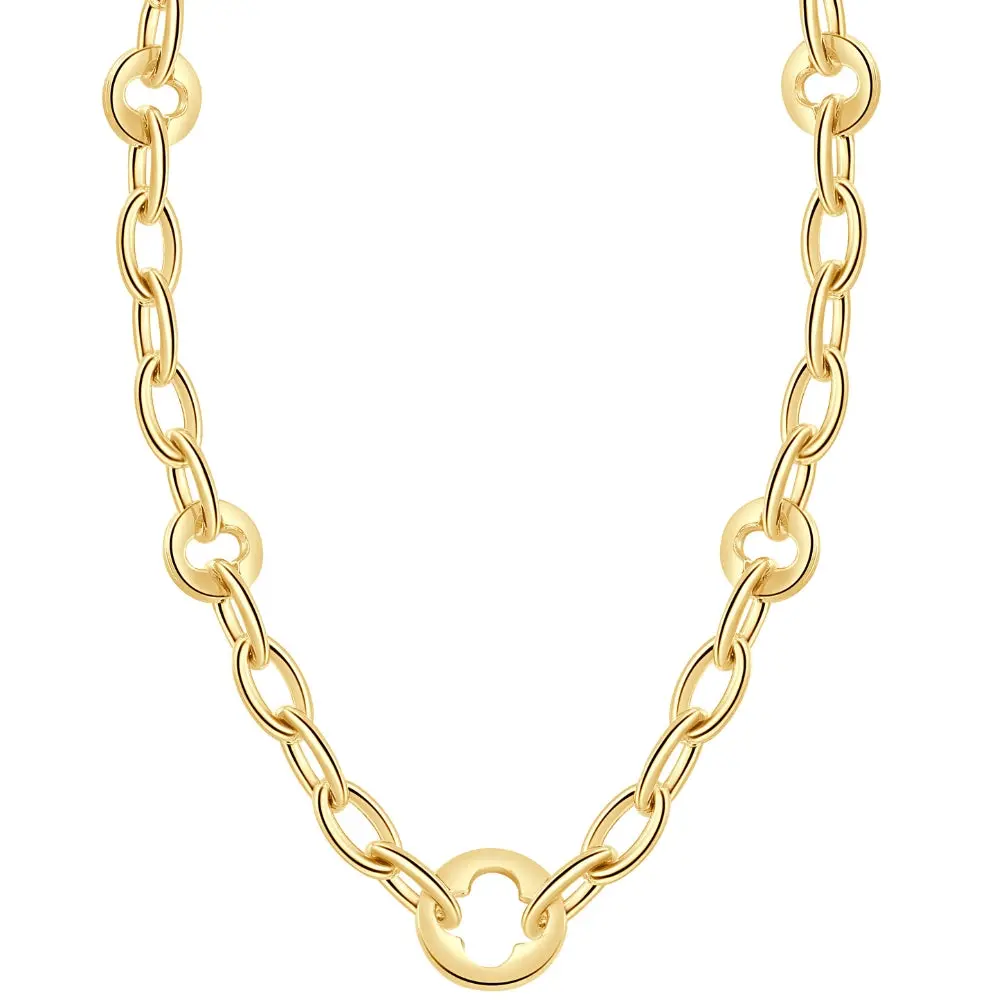 14k Yellow Gold Women's 24" Chain Necklace 32.1 Grams 9.5mm Thick