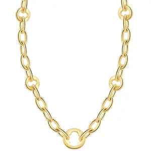 14k Yellow Gold Women's 24" Chain Necklace 32.1 Grams 9.5mm Thick