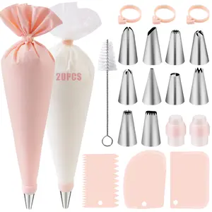Cake Decorating Kit 40-Piece Squeezing Set Pastry Bag Ideal for Baking Enthusiasts Daily Home Baking Ornaments Decoration