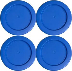 Klare Ware 4 Cup Replacement /Covers for Pyrex 7201, Anchor Hocking & Klare Ware Storage Bowls (Glass Container Not Included) Microwave, Freezer & Top Rack Dishwasher Safe (4 Pack, Blue)