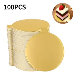 100pcs 3.5 Inch Disposable Mini Cake Liners, Food Grade Round Paper Cupcake Baking Trays, DIY Sweet Treats for Parties Weddings Birthdays
