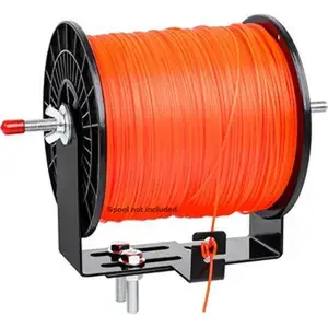 1 Pack Weed Wacker Trimmer Line Holder,Line Spool Rack,Adjustable Width Bracket,with Mounting Hardware,Supports 3 & 5 Pound Spools, for Landscape Trailer Organization Accessories