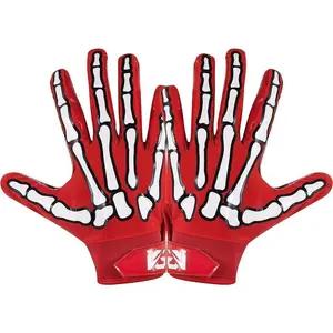 Youth Football Gloves American Wide Receiver Football Gloves for Adult Men Women & Boys with Super Sticky Silicone Grip Palms Ultimate Performance Booster