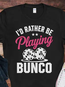 IGifts Mend Rather Be Playing Bunco Shirt Birthday Him Black Casual Graphic Tee with Dice Holiday Men T Shirt Bunco Balls DesignMens Tee Regular Fit Round Neck TBirthday HimShirt Bunco PlayersMen
