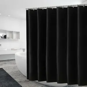 Shower Curtain Liner 72 x 72, Plastic  4G Lightweight Shower Liner for Bathroom, with Grommets Holes and 3 Heavy Duty  Weights