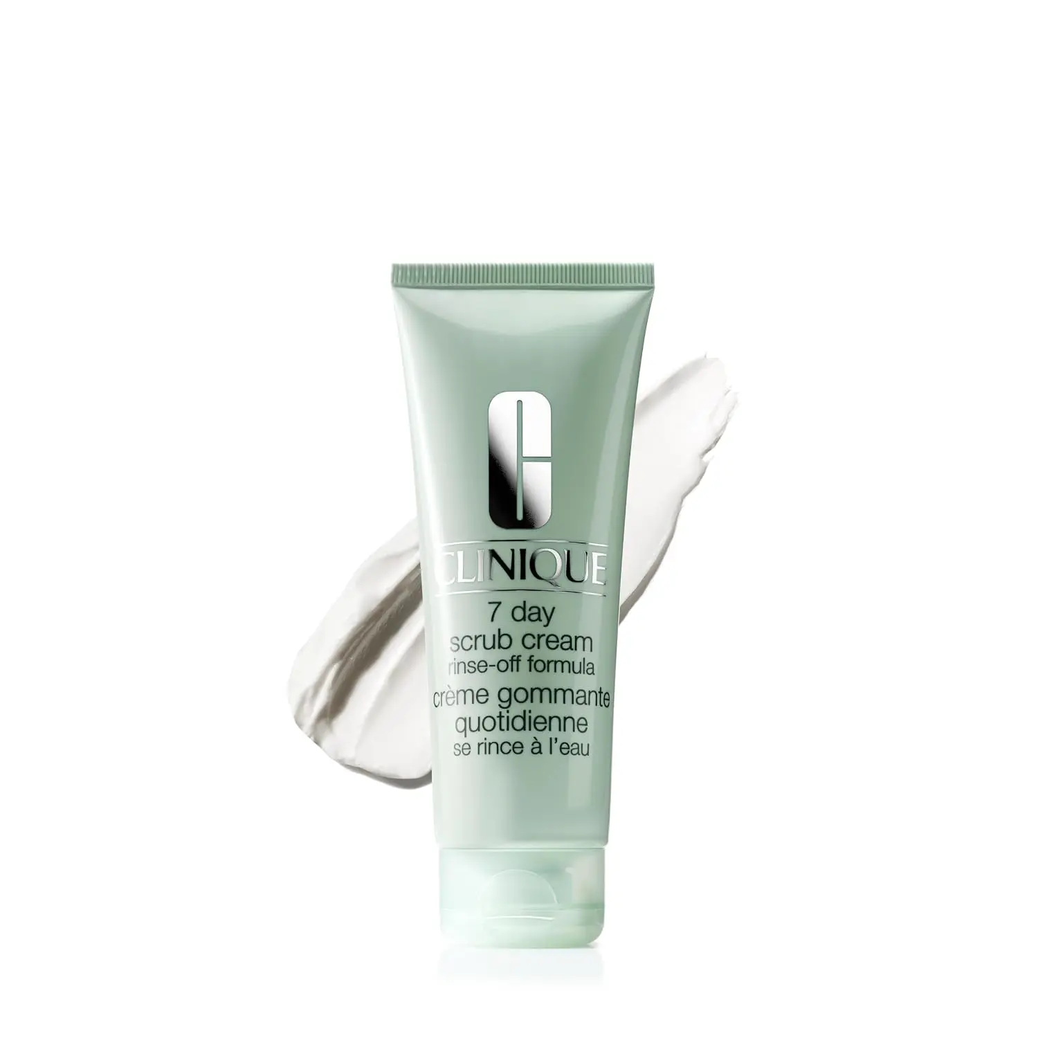 Clinique 7 Day Daily Gentle Face Exfoliator Lightweight Scrub Cream For All Skin Types| Mild Face Scrub With Silica| Exfoliating + Refining