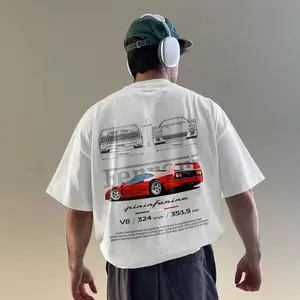 Red Supercar Solid Color Cotton T-shirt graphic t-shirts Streetwear graphic tee Racing Style Race Day Car Meet, Gift for Boyfriend, Men's gifts