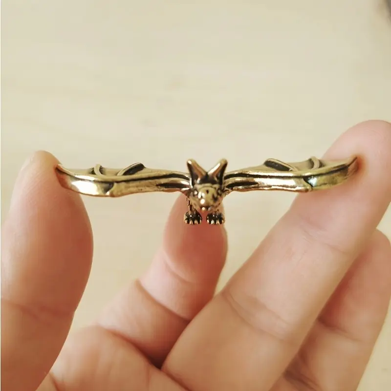 Unique Brass Bat Decoration for Home, Office, and Garden, Stylish Decorative Piece for Any Space, Perfect Gift Idea, Garden Accessories