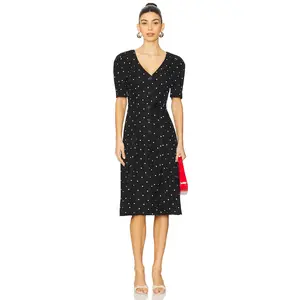 LPA Bambina Dress in Black And Cream Dot