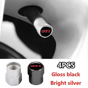 Volkswagen Tire Valve Stem Caps Set, Durable Waterproof Protection, Stylish Design for Golf Gti & More Models, Essential Car Accessory