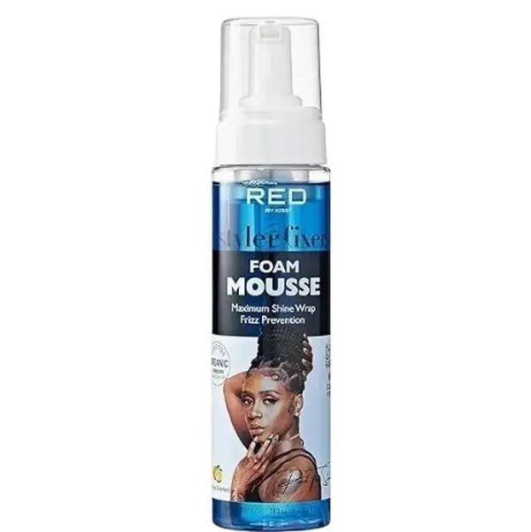 Red by kiss Styler/fixer Foam Mousse Maximum Shine Wrap Frizz Prevention