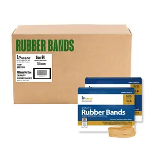 Upgrade Office Supply UPG22964CS Rubber Bands, Size #64, (40 Packs, 80 Bands/Pack), 10 lb USA