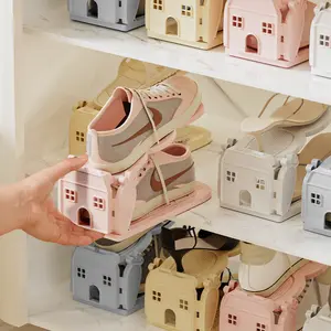 Foldable Shoe Rack Storage Shelf Adjustable Household Dormitory Storage Economical Space-Saving Small Shoe Cabinet Storage Rack