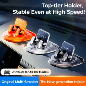 2-in-1 Car Phone Holder with Parking Number Plate, Dashboard Phone Stand, Washable Anti-Slip Base for Navigation summerwins