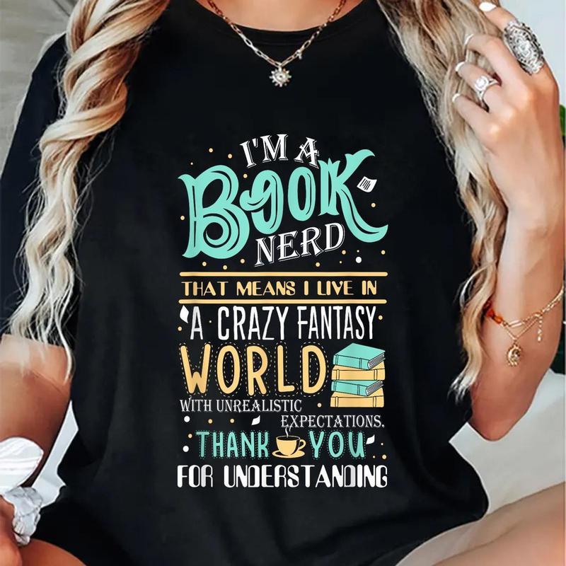 100% Cotton I'm a Book Nerd Gifts Book Lover Library Bookish T-Shirt Shirt Sweatshirt, Hoodie, Comfort Colors