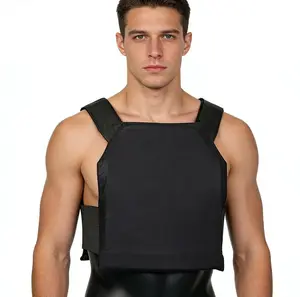 【New Arrival】 Men’s Bamboo Fiber Tactical Undershirt Vest | Fits 10×12" NIJ IIIA Plates (Plate Not Included) | Breathable Concealable Armor for Security & Outdoor woman body armor Athletic Techwear Athletic Apparel Lightweight Activewear