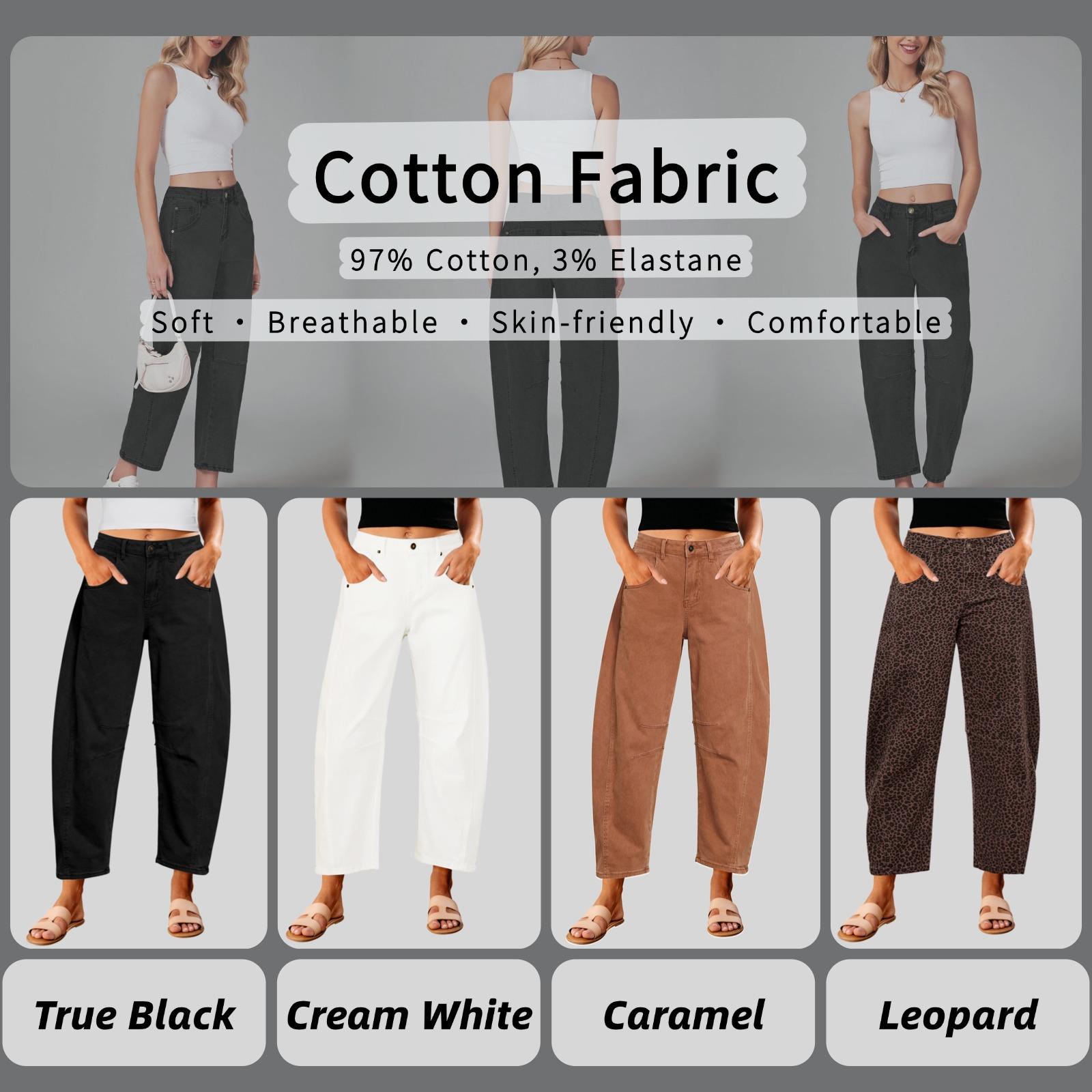 GRAPENT Barrel Jeans for Women Trendy High Waisted Wide Leg Baggy Cropped Relax Fit Stretch Denim Trouser Ankle Pants SpringStatements GRAPENT Barrel Jeans for Women Trendy High Waisted Wide Leg Baggy Cropped Relax Fit Stretch Denim Trouser Ankle Pants SpringStatements