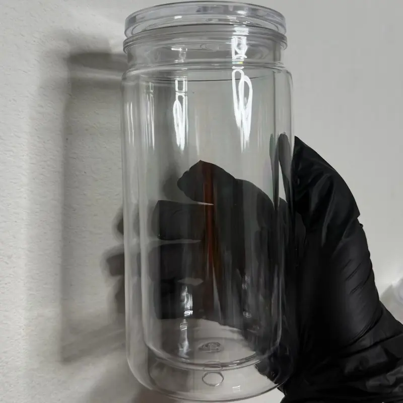 Pink Snow globe tumbler