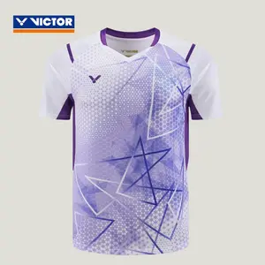 Victor Unisex Game Tshirt T10068 (White Purple)