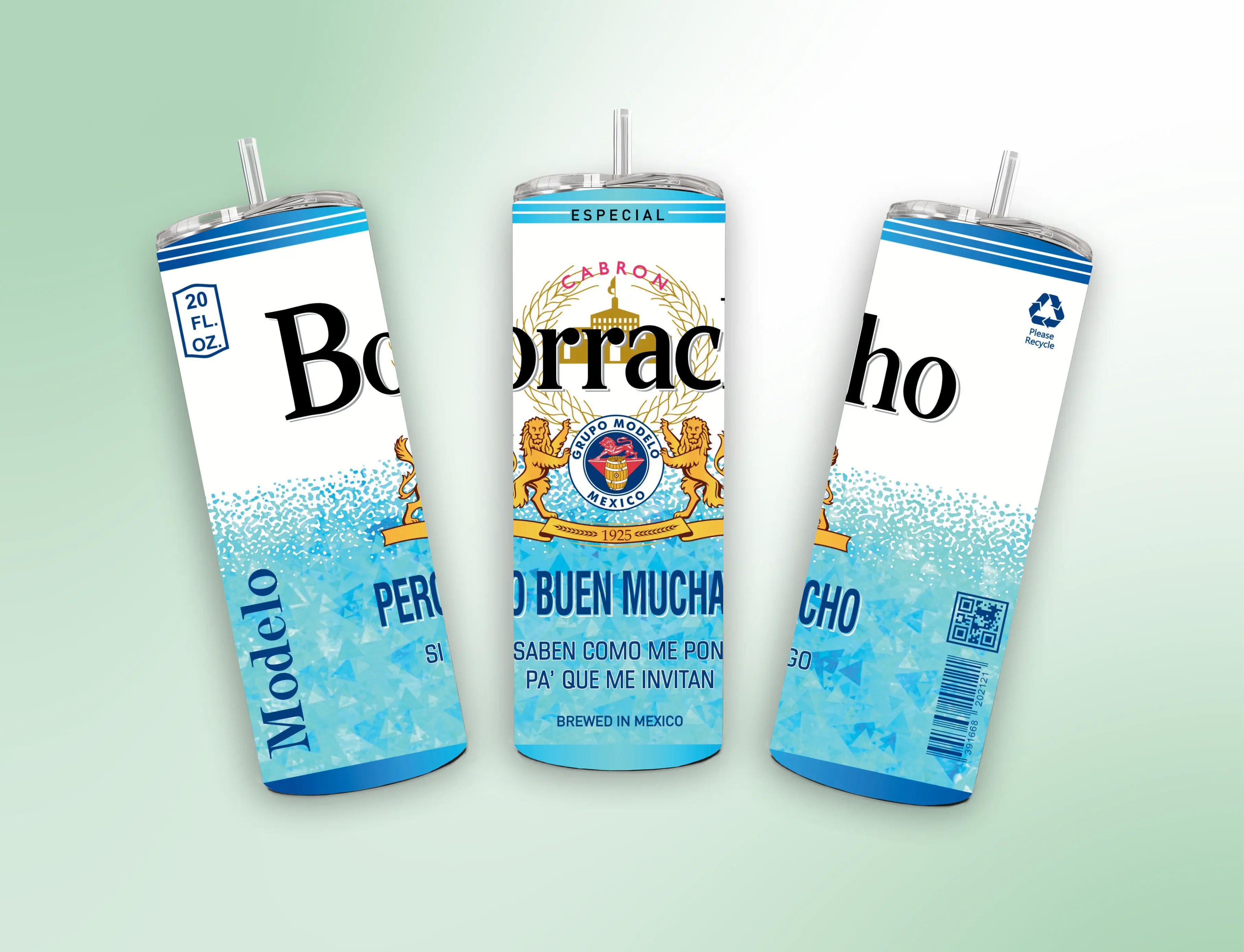 Borracho y Borracha 20 oz tumbler