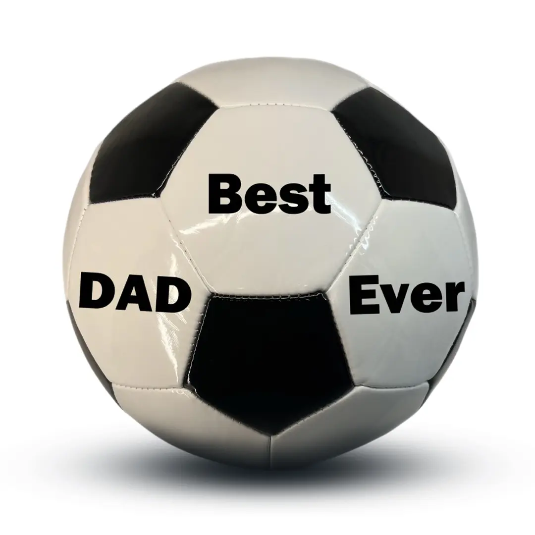 Custom To My Best Dad Ever Soccer Ball Gift, Personalized Soccer Ball