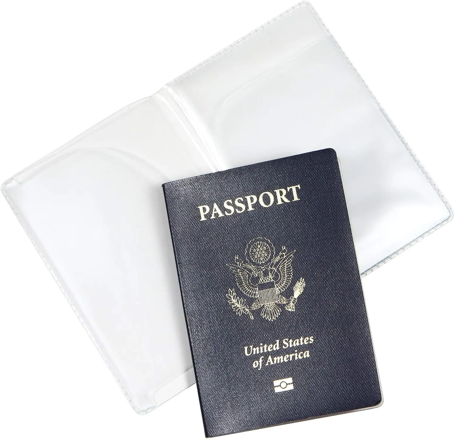 20PCS Unisex Adult Waterproof Clear Plastic Passport Cover - Vinyl ID Card Protector Case Holder for Travel
