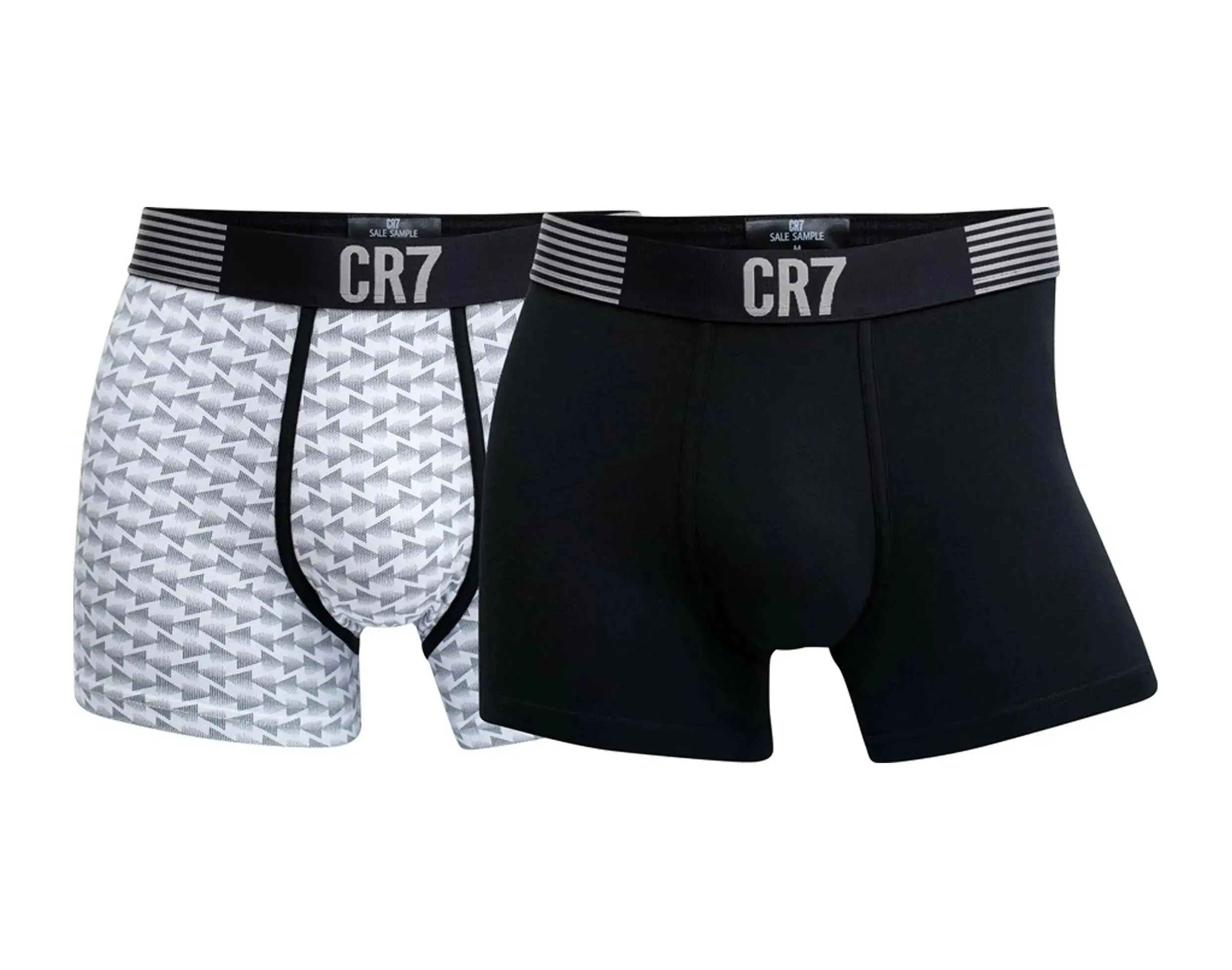 Cristiano Ronaldo CR7 Fashion 2-Pack Trunk Boxer Briefs Underwear in Black
